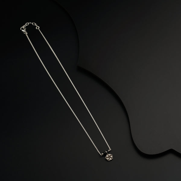 Silver Mangalsutra Mogra necklace for traditional jewelry