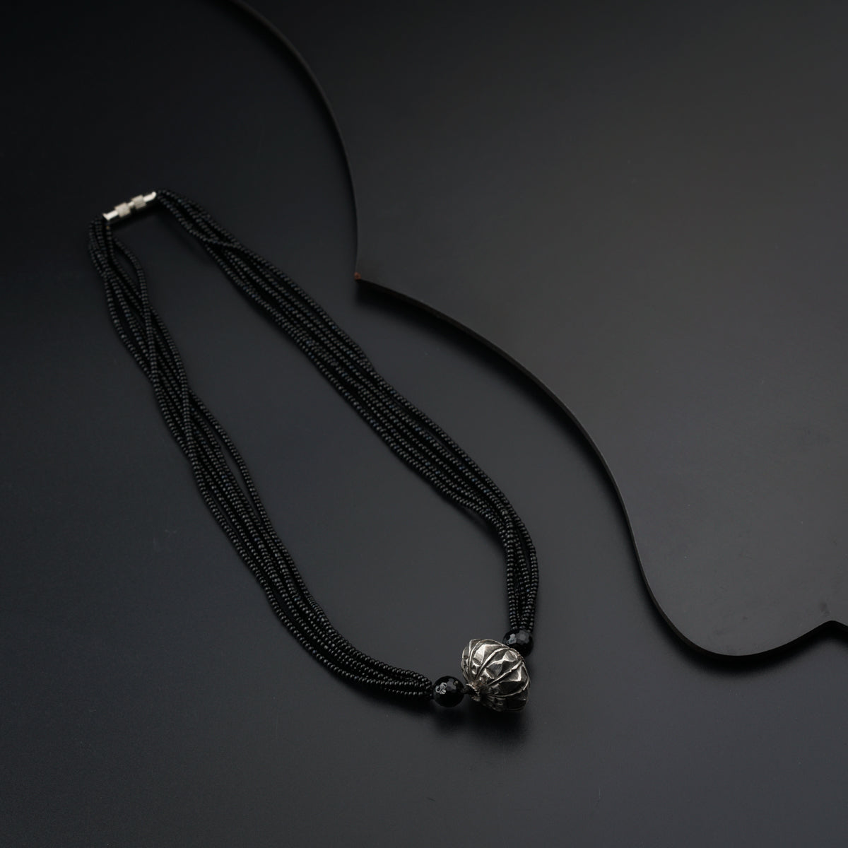 Silver Bead Mangalsutra