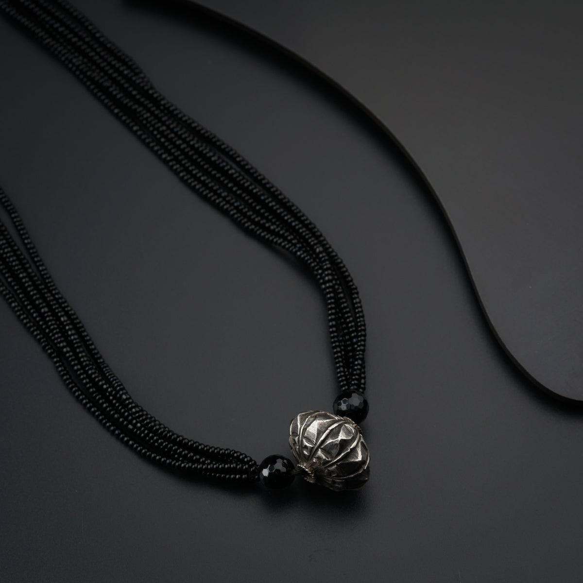 Silver Bead Mangalsutra