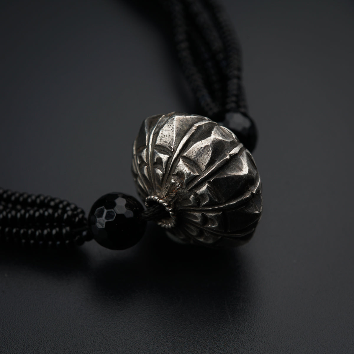 Silver Bead Mangalsutra