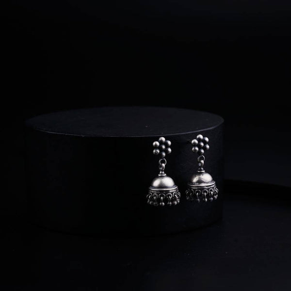 Silver Single Kudi Jhumki - Size Small