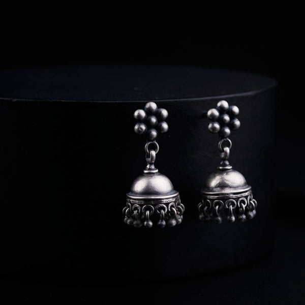 Silver Single Kudi Jhumki - Size Small