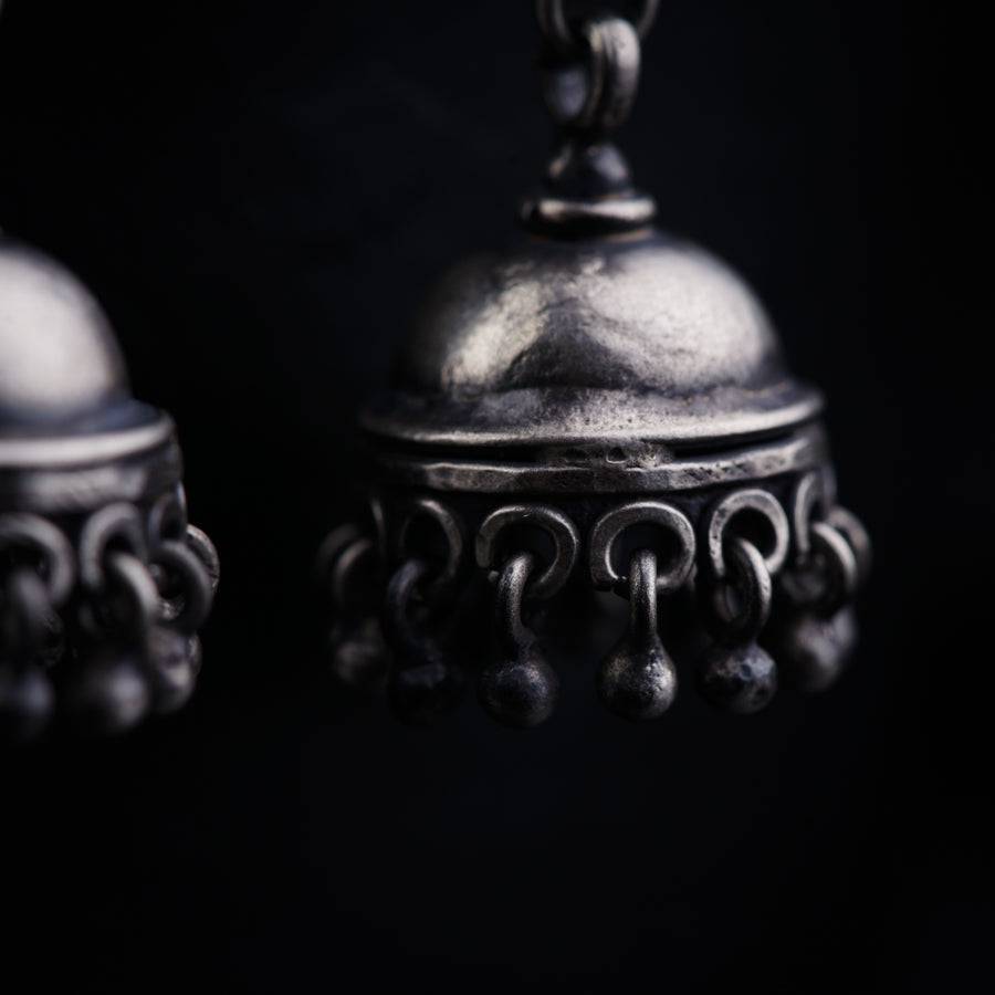 Silver Single Kudi Jhumki - Size Small