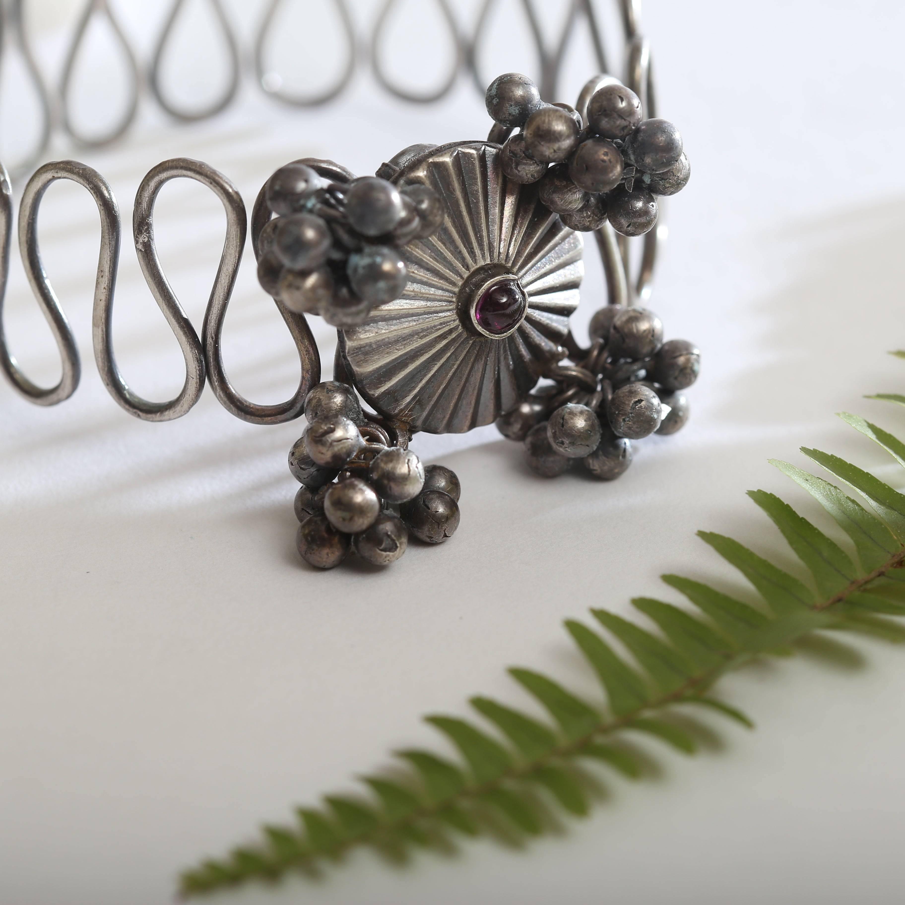 a close up of a metal object on a table