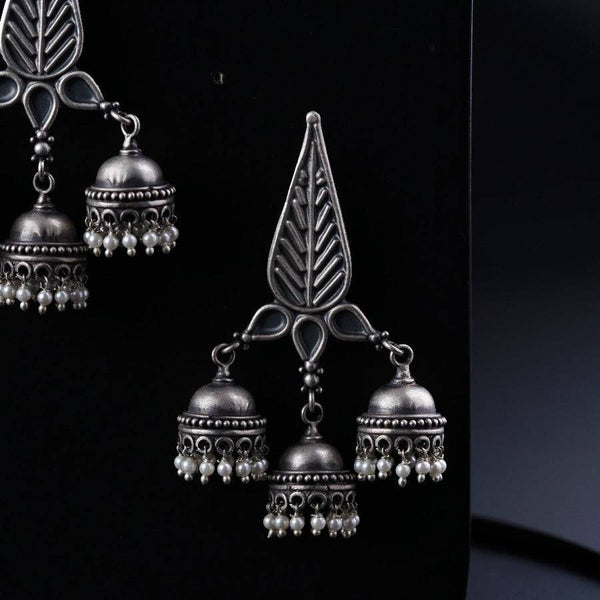 Leaf Jhumki Big sized statment jhumka