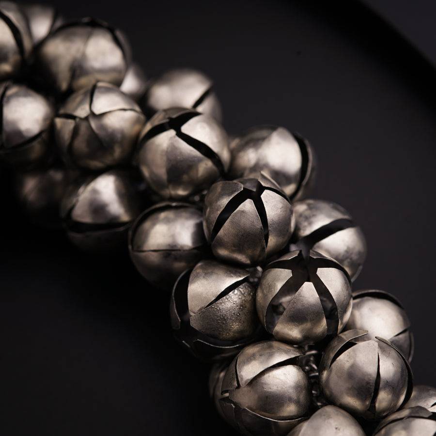 a bunch of bells that are on a table