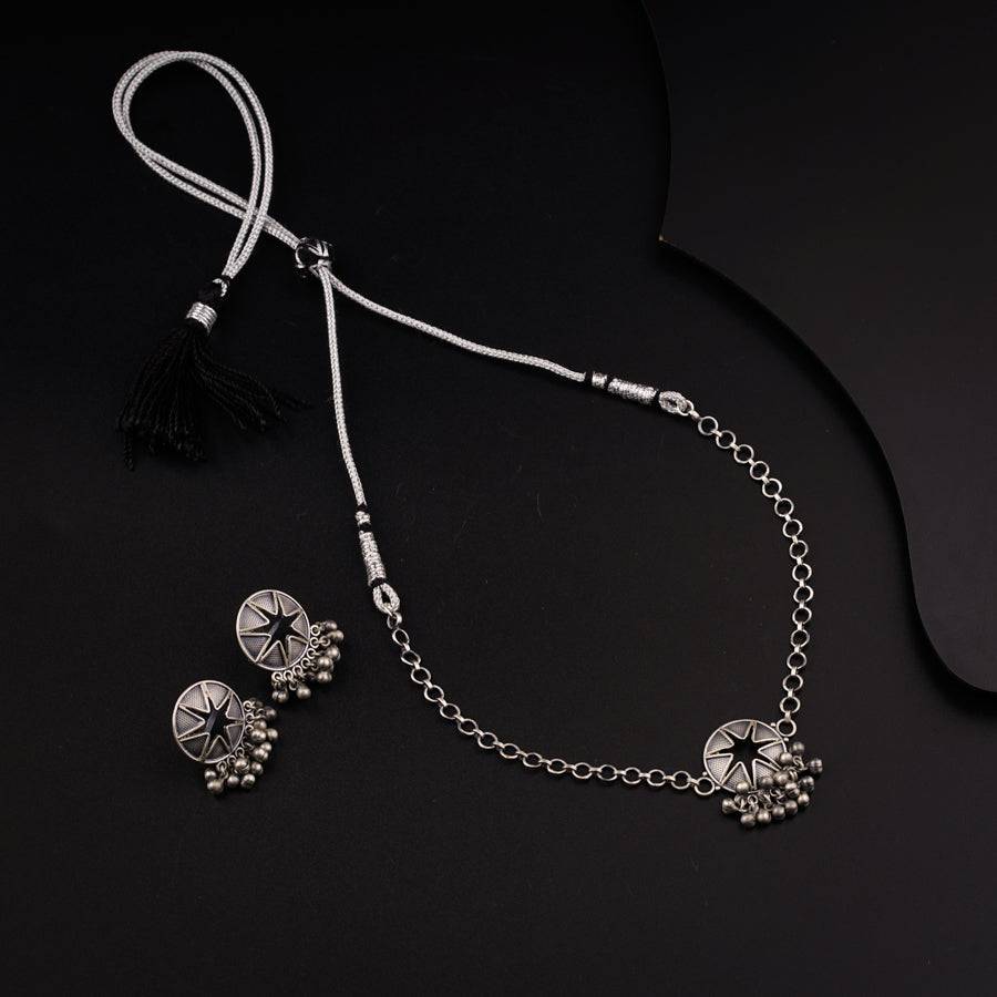 Silver Handmade Choker Set