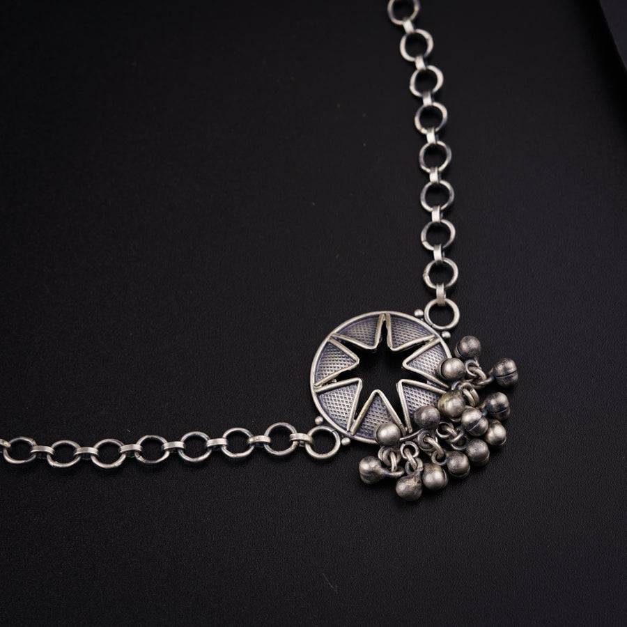 Silver Handmade Choker Set : Ghungroo