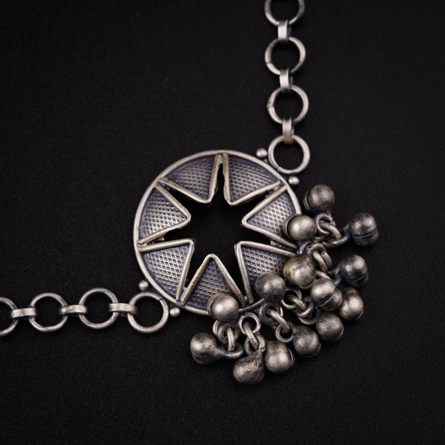 Silver Handmade Choker Set : Ghungroo