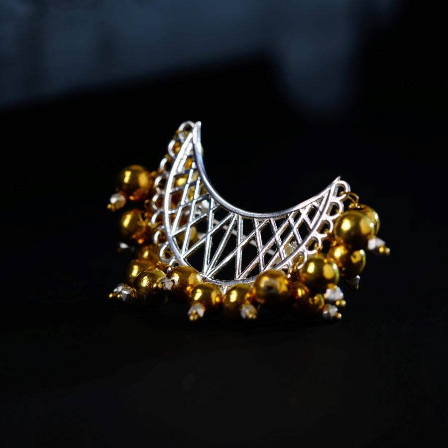 The Chaand Filigree Brooch | 92.5 Silver | 22K Gold Plated