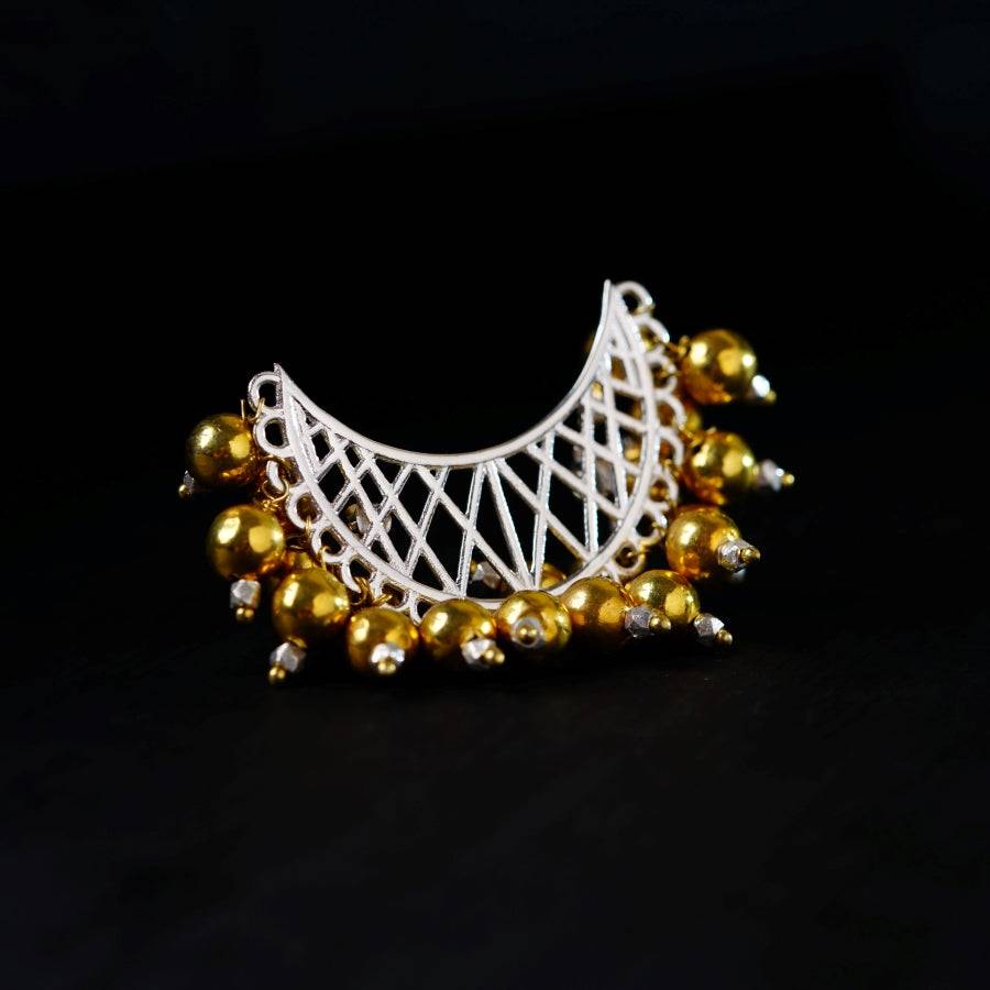 The Chaand Filigree Brooch | 92.5 Silver | 22K Gold Plated