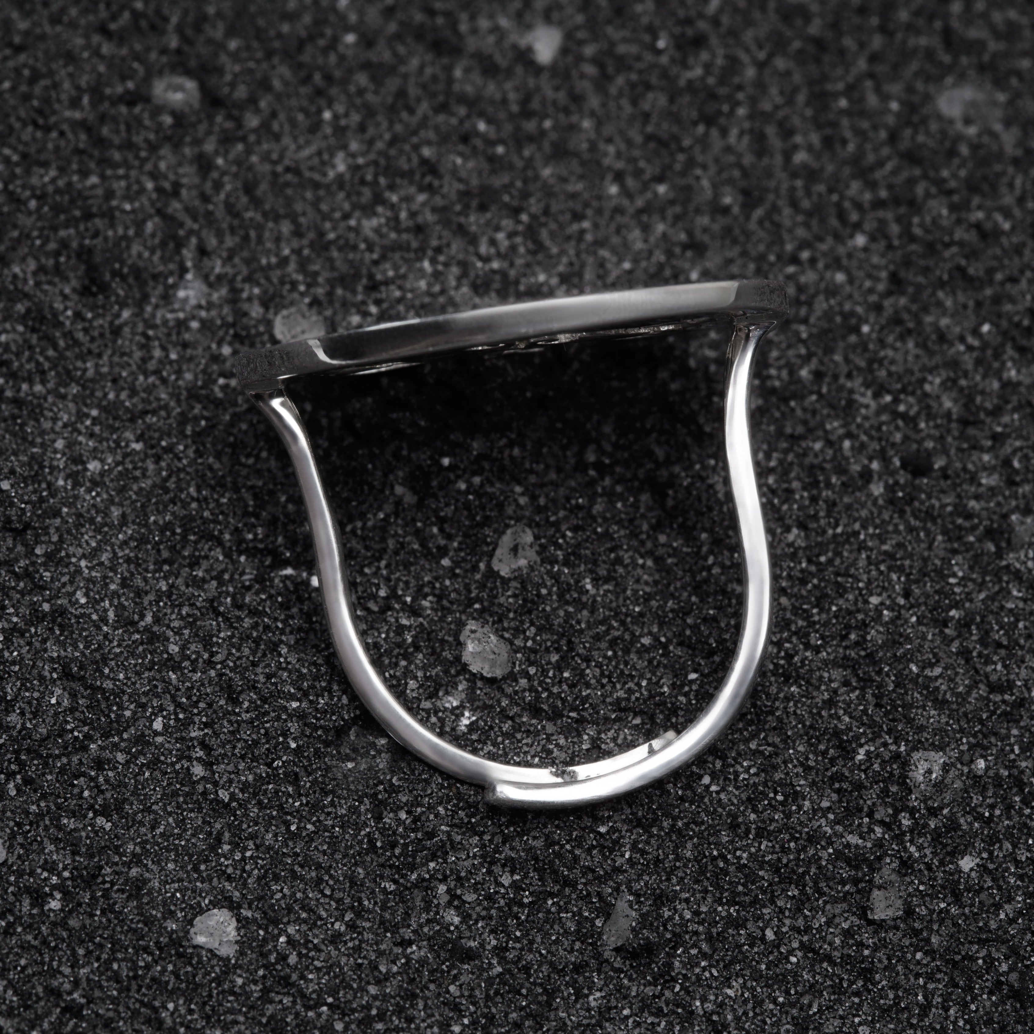 Capricorn / मकर Silver Ring for Men