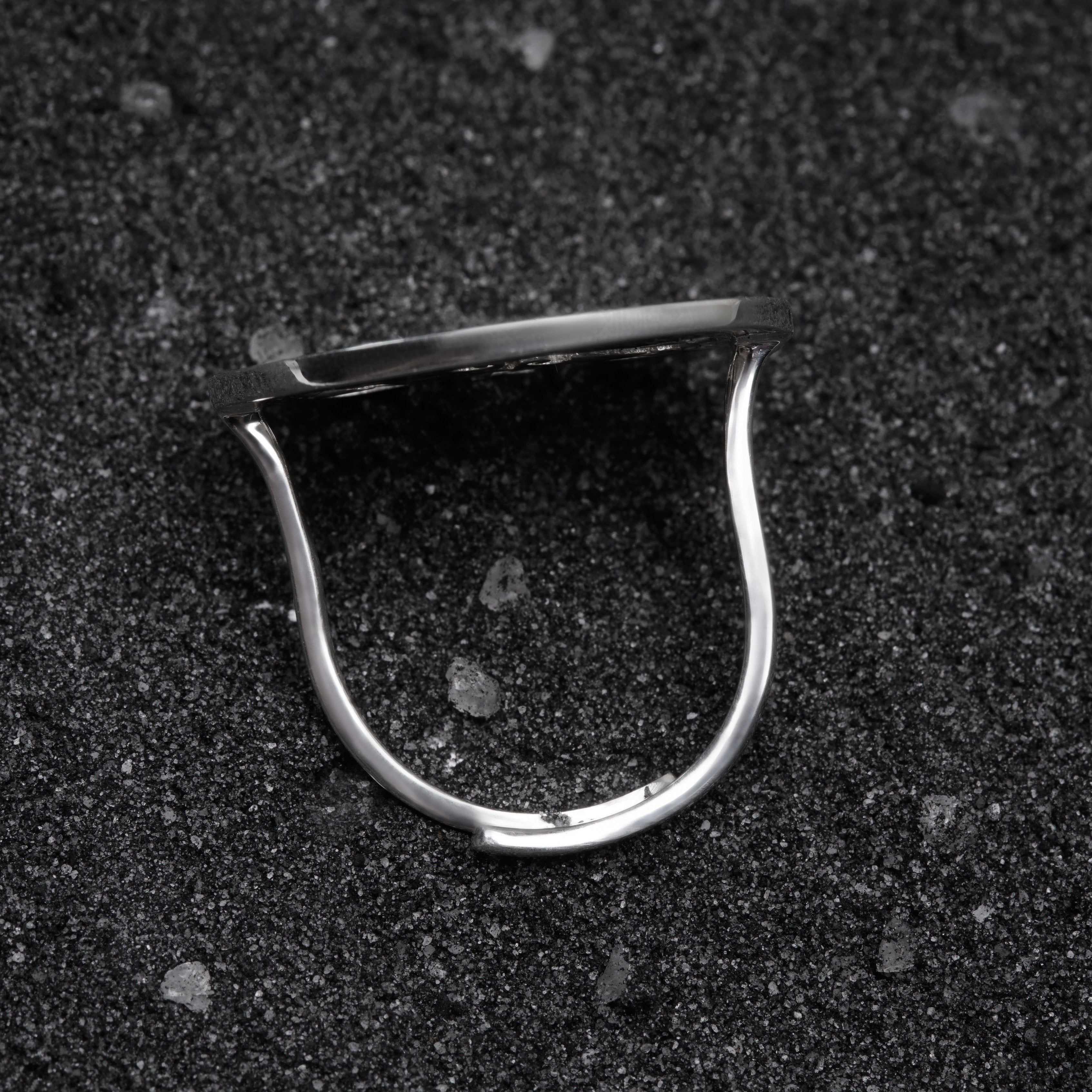 Aquarius / कुंभ Silver Ring for Men