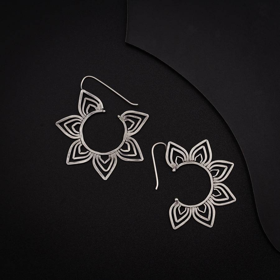 Kumudini ( Lily ) Hammered Earring