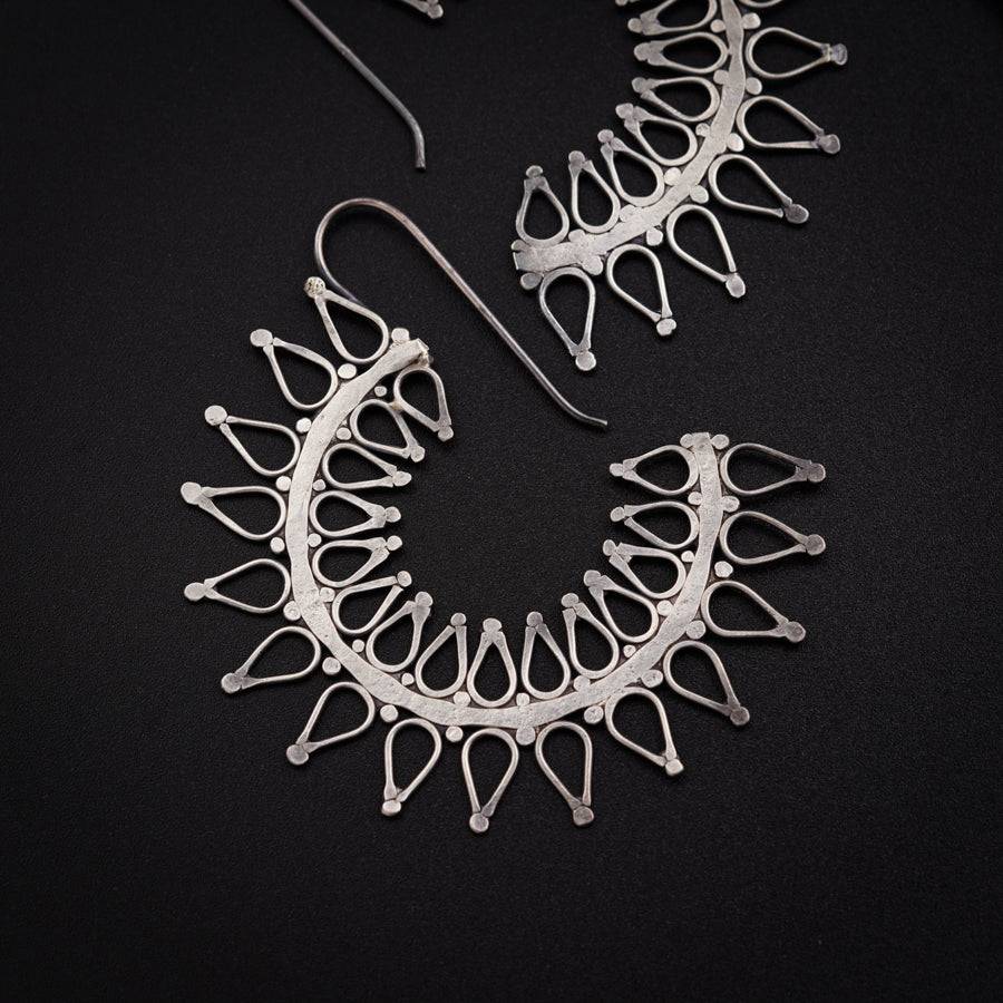 Ranphool (Wildflower) Hammered Earring