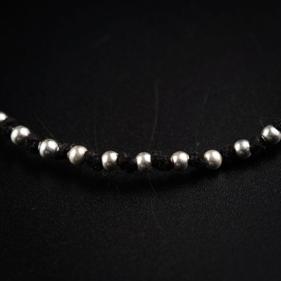 Tie & wear: Round Beads Anklet