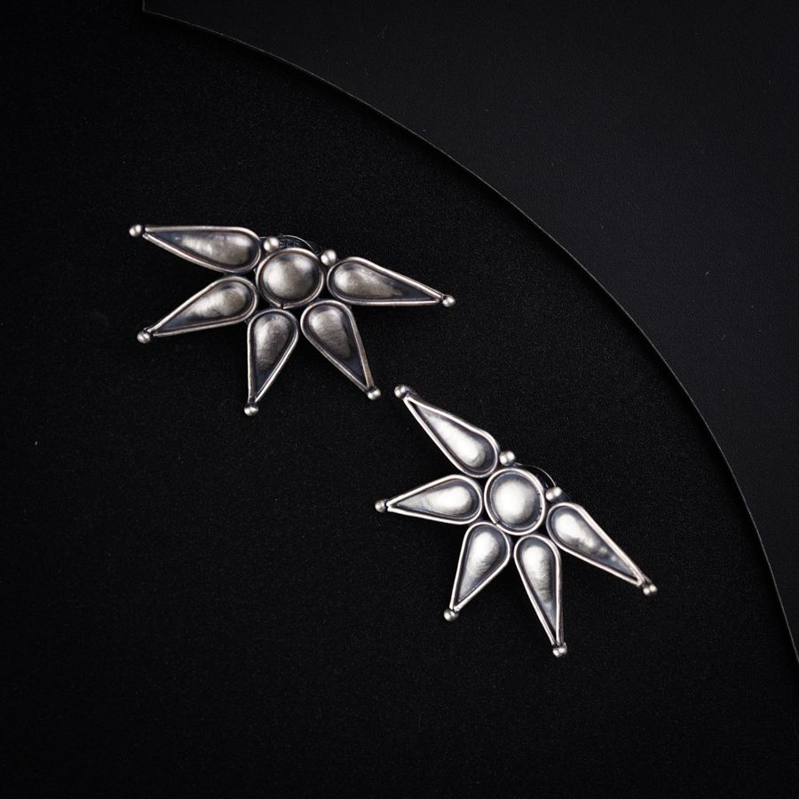Half flower Earrings