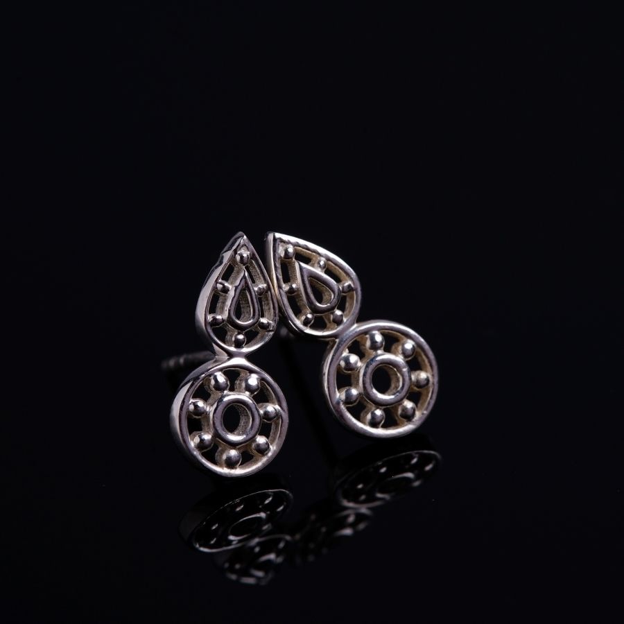 Nakshatra Tiny Earrings Silver