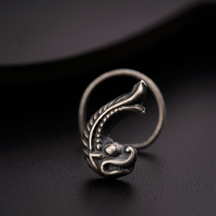 a close up of a ring on a table