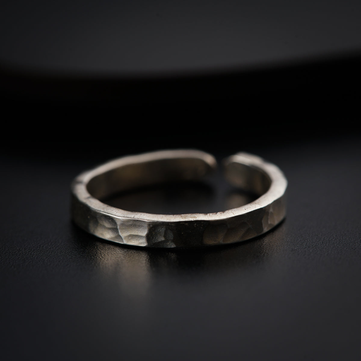 a close up of a ring on a table