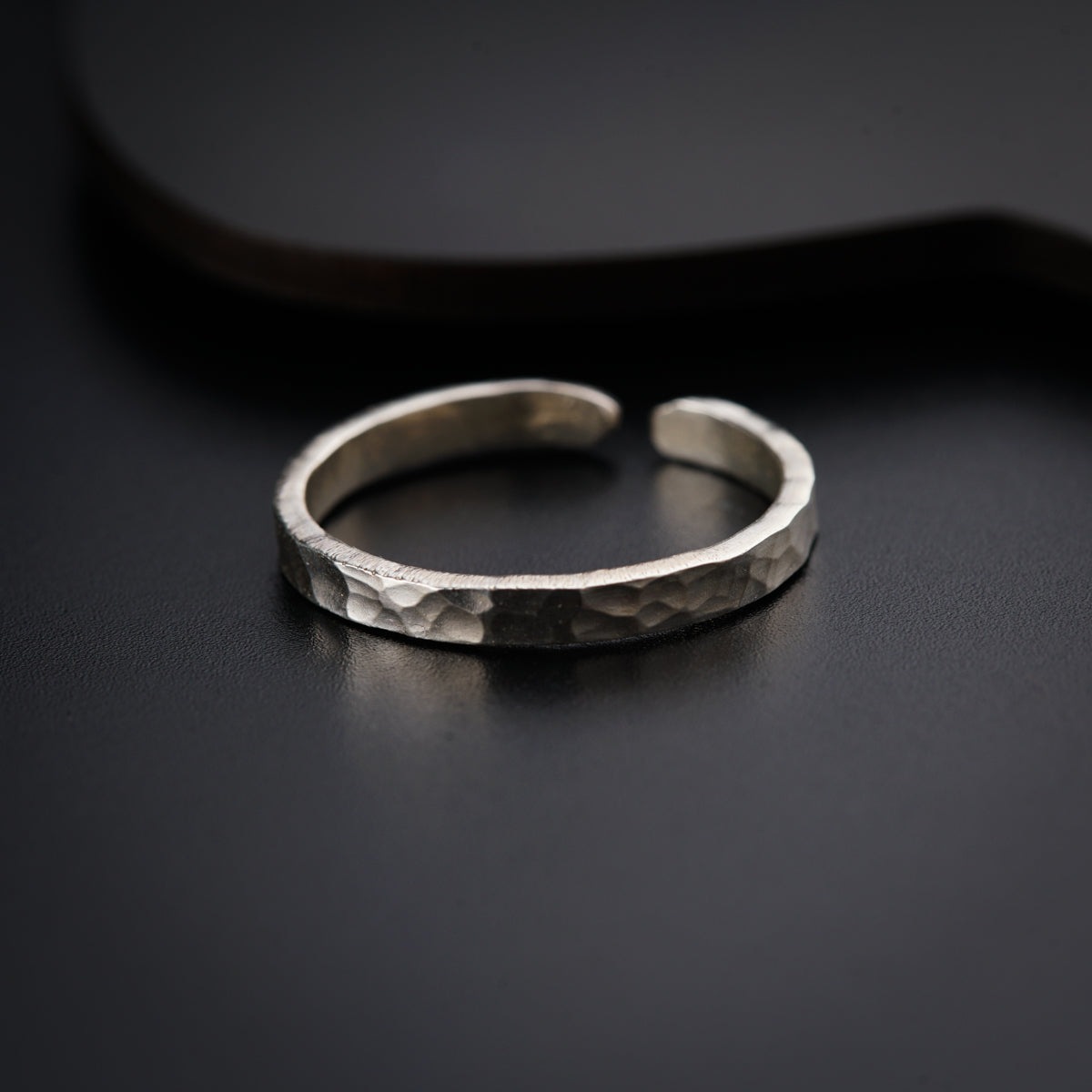 a close up of a ring on a table