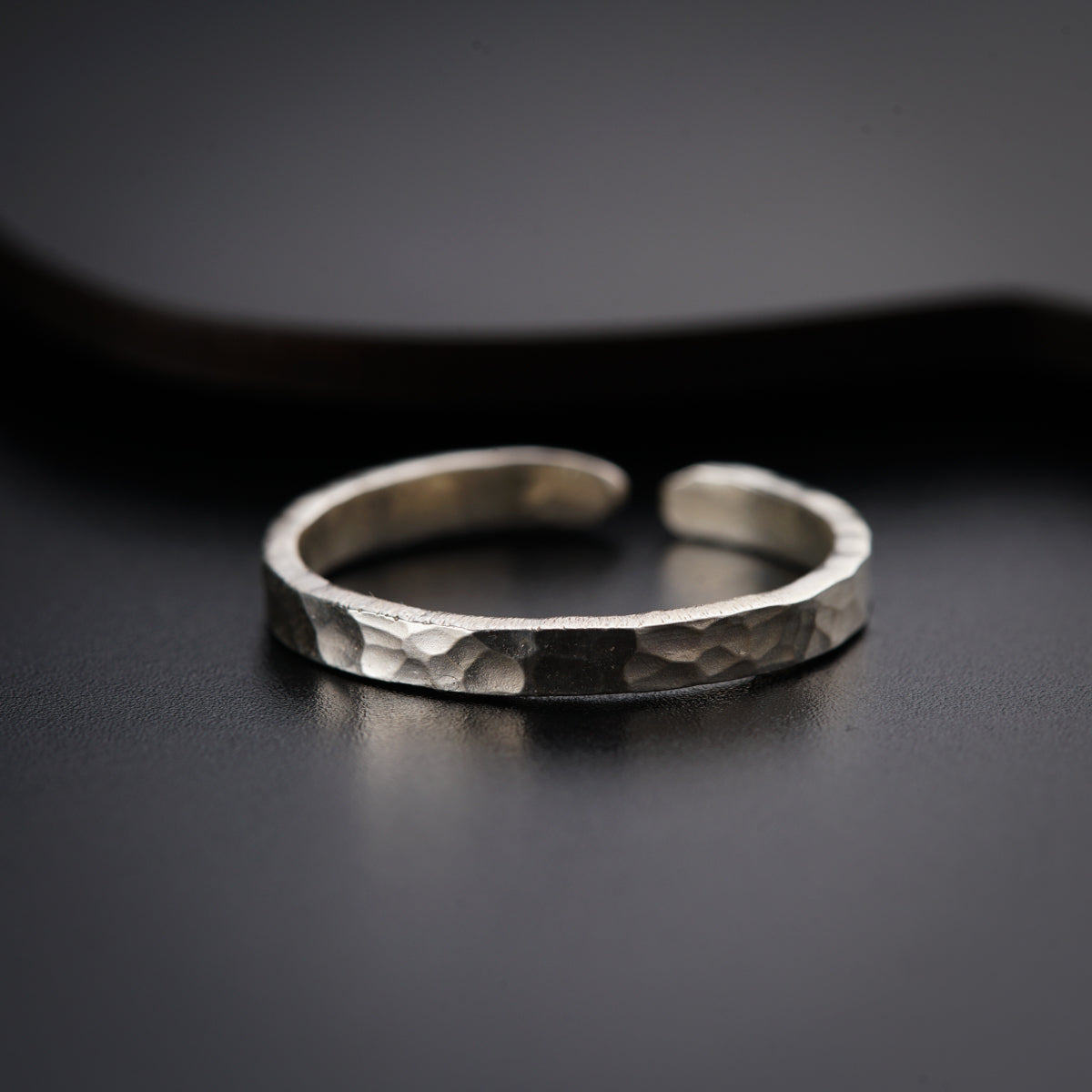 a close up of a ring on a table