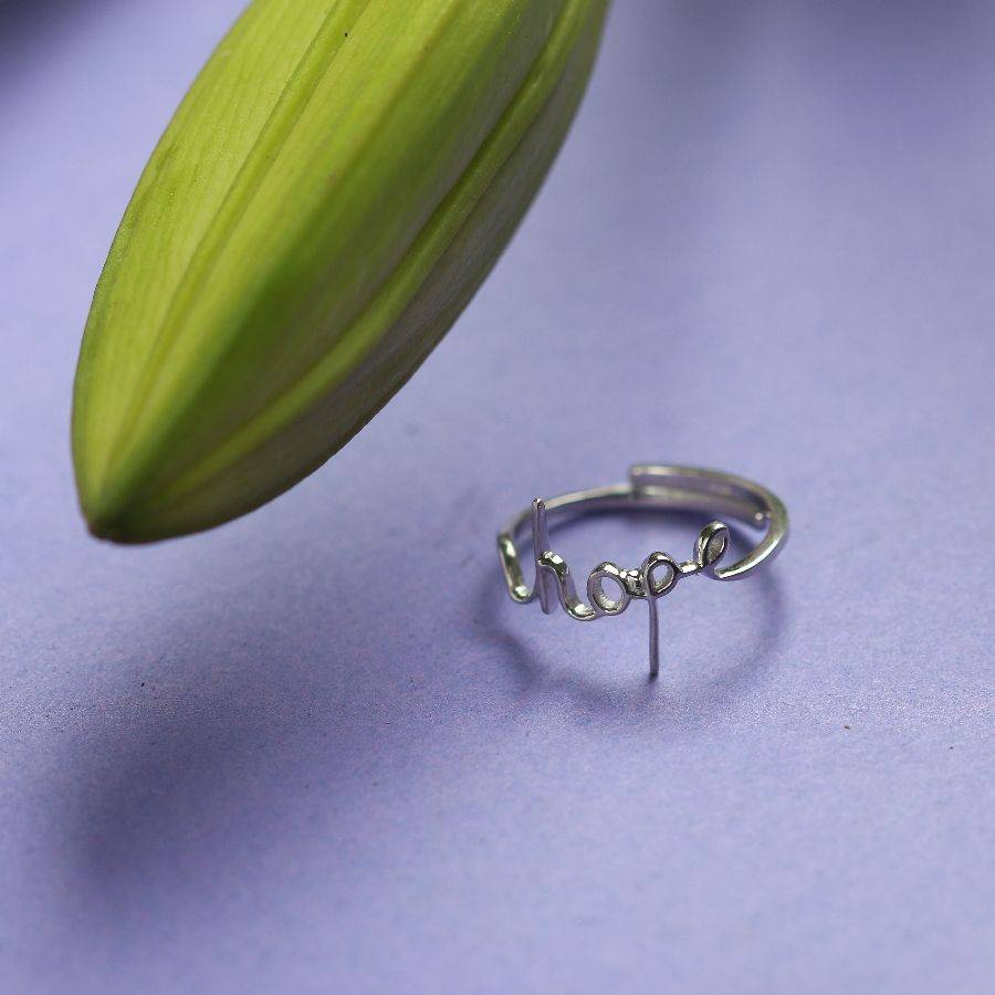 a close up of a ring on a table