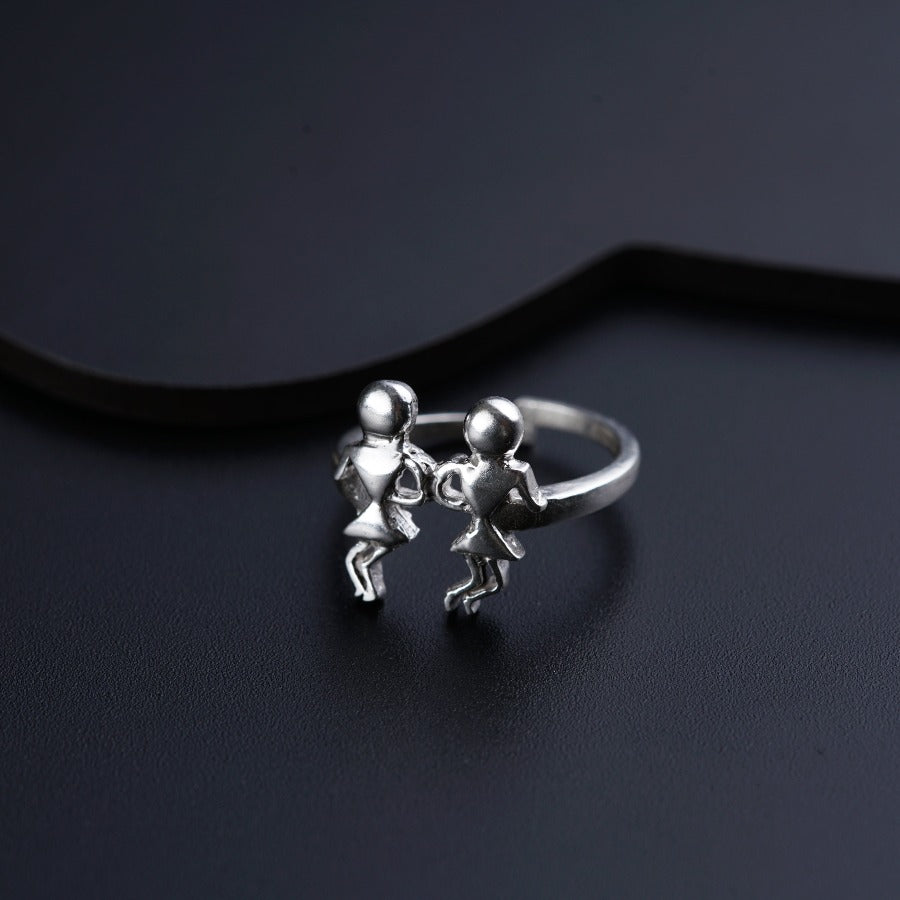 Silver Ring - Warli Art