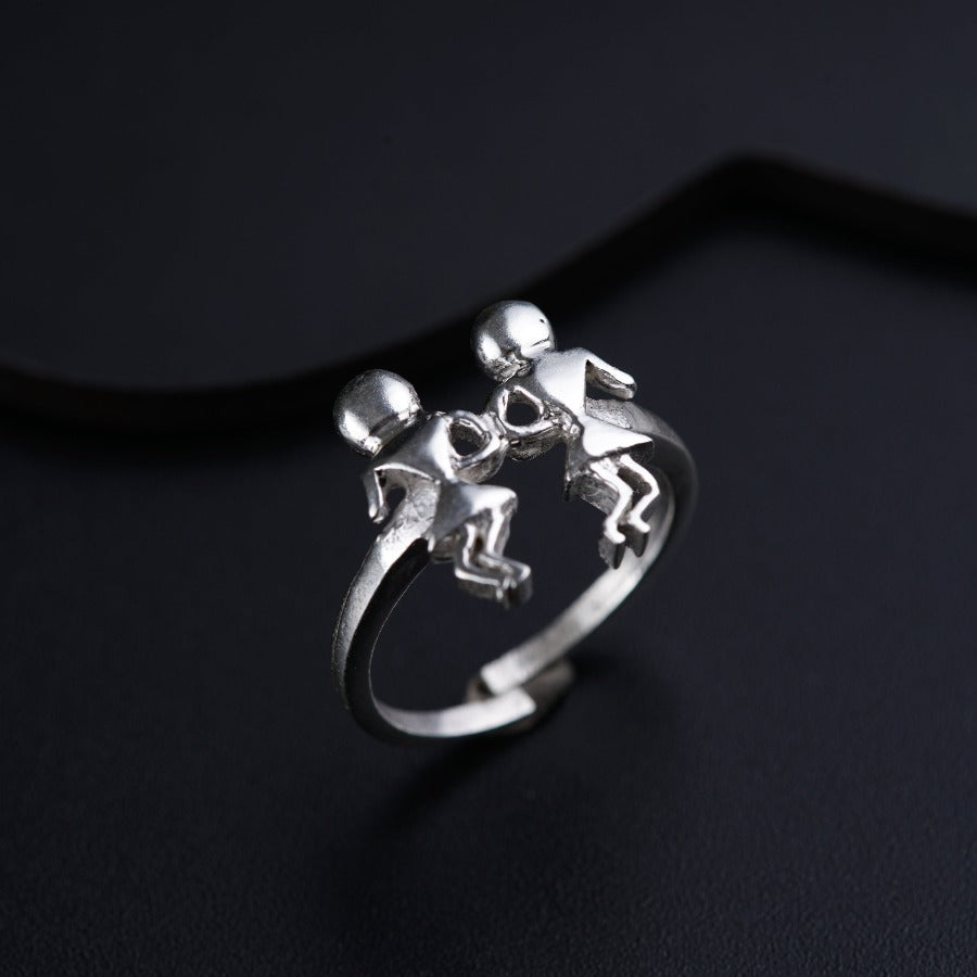 Silver Ring - Warli Art