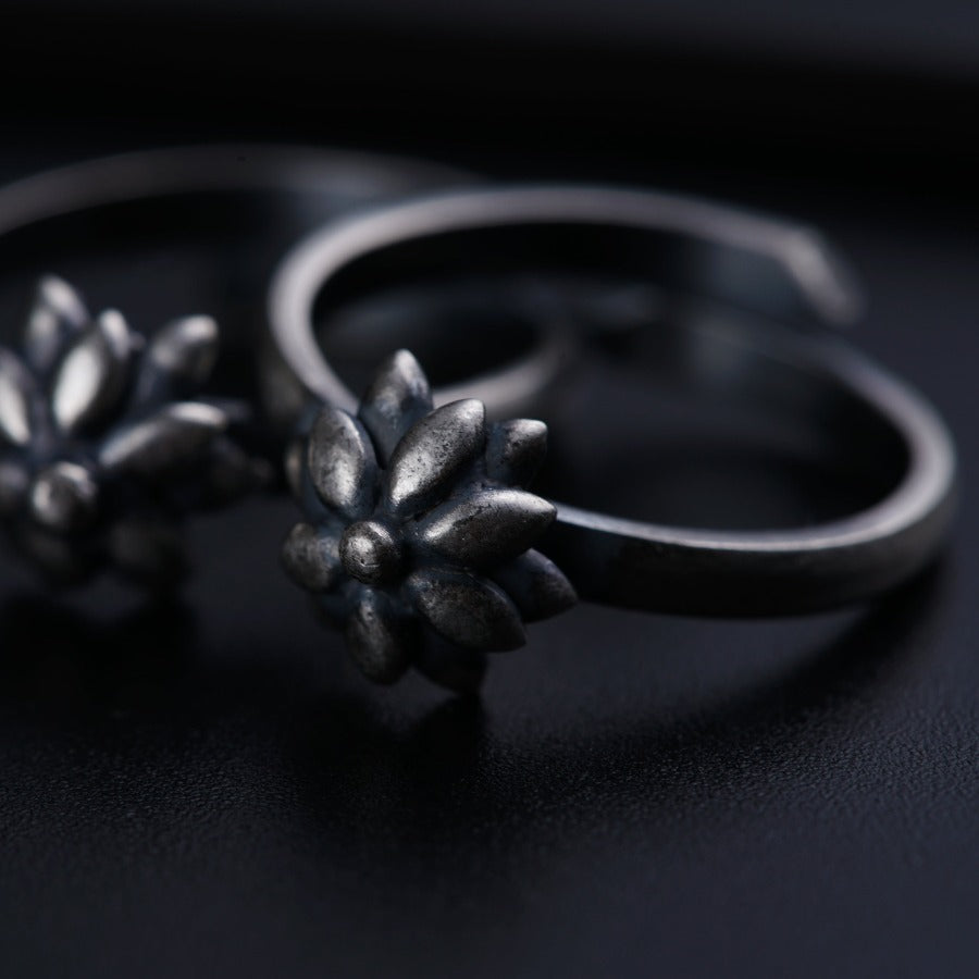 a pair of rings sitting on top of a table