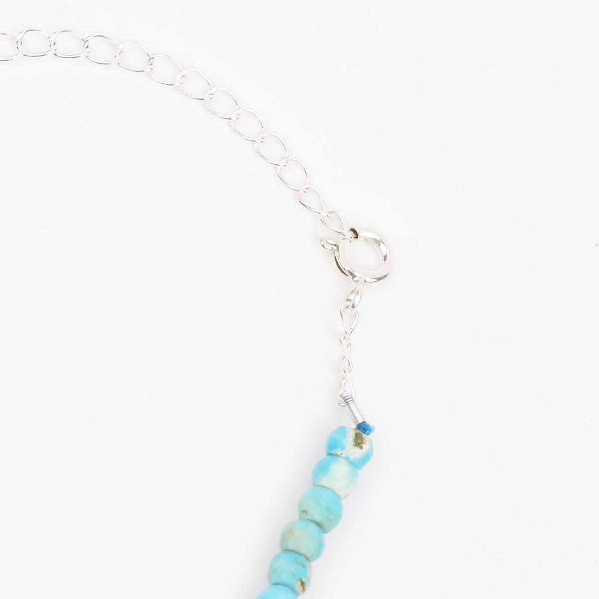 Circle Y Necklace with Blue Firoza (Project Handmade)