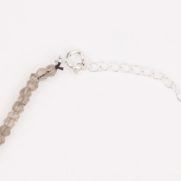 Triangle Y Necklace with Smoky Quartz (Project Handmade)