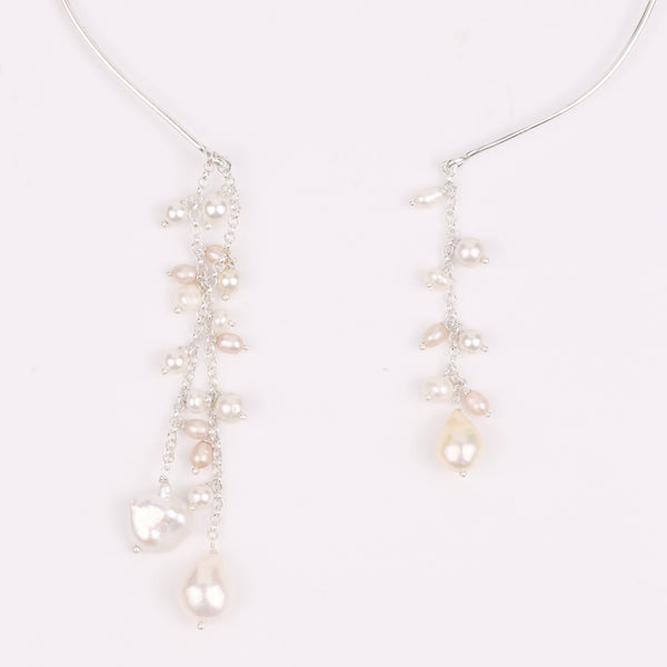 Pearl Cluster Hasli Necklace (Project Handmade)
