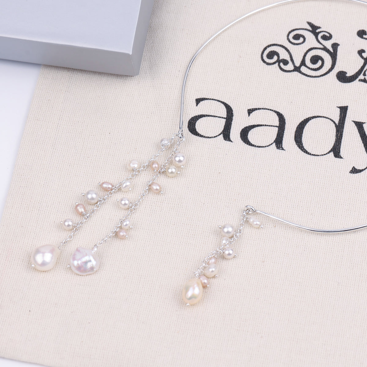 Pearl Cluster Hasli Necklace (Project Handmade)