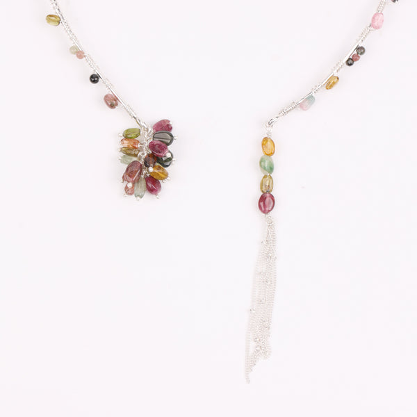 Tourmaline Cluster & Chain Hasli Necklace (Project Handmade)