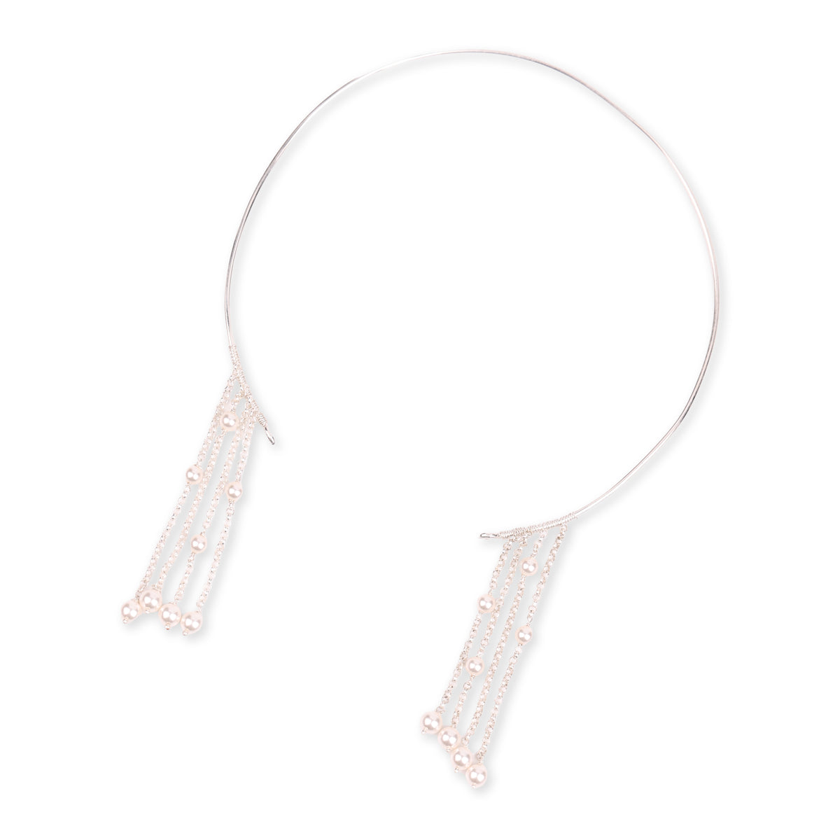 Dangling Pearl Hasli Necklace (Project Handmade)