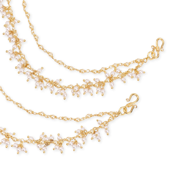 Pearl Cluster Silver Vel | 22K Gold-Plated (Project Handmade)