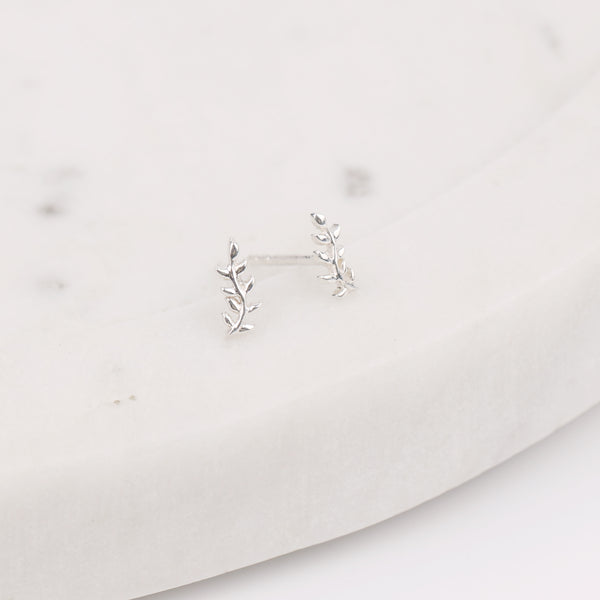 Dainty Leaf Studs | 92.5 Silver