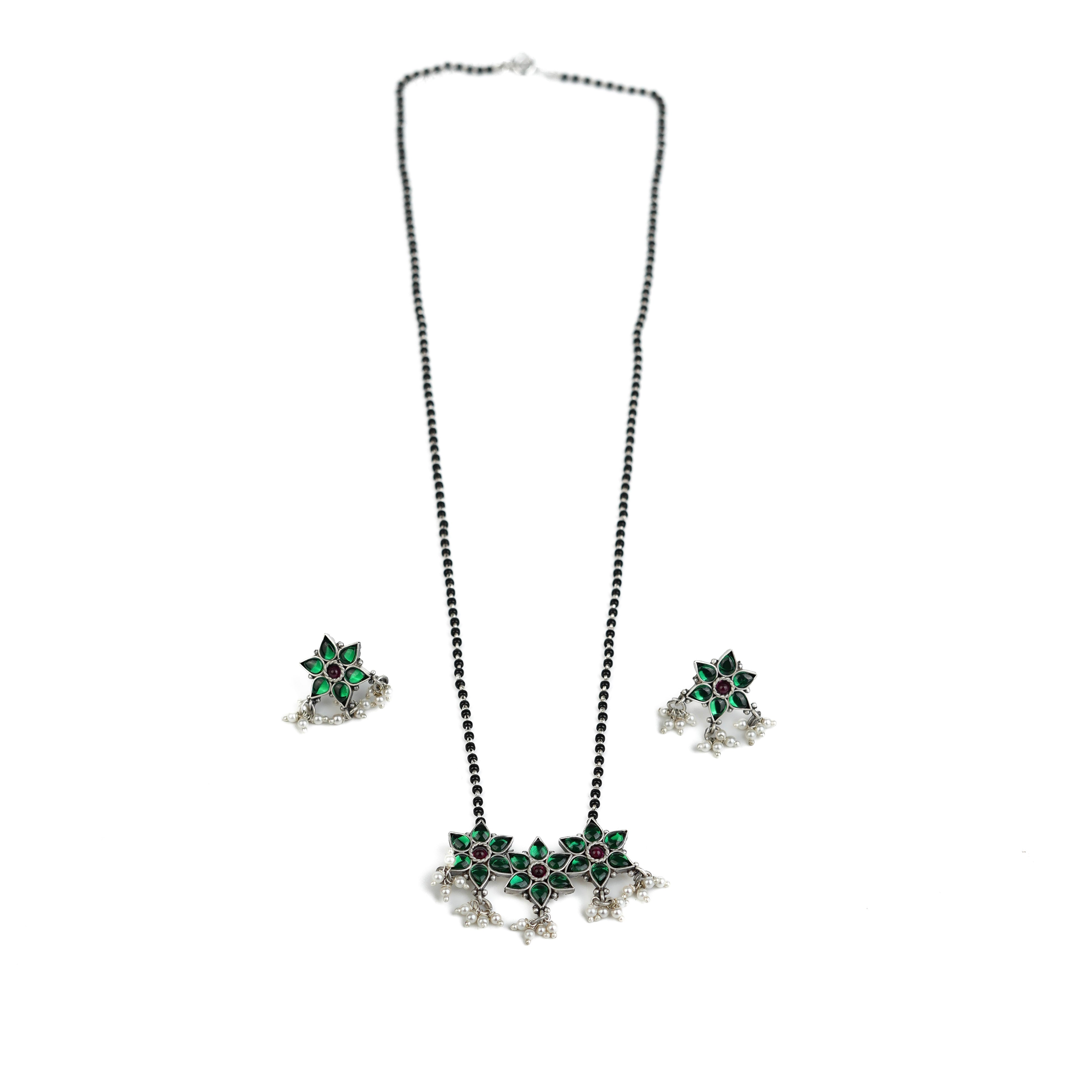 Bageecha Green Nakshatra Mangalsutra Set