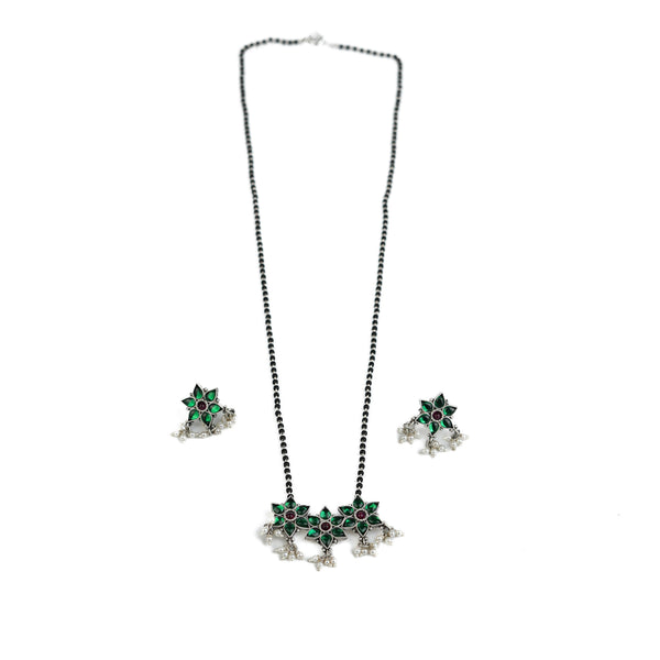 Bageecha Green Nakshatra Mangalsutra Set