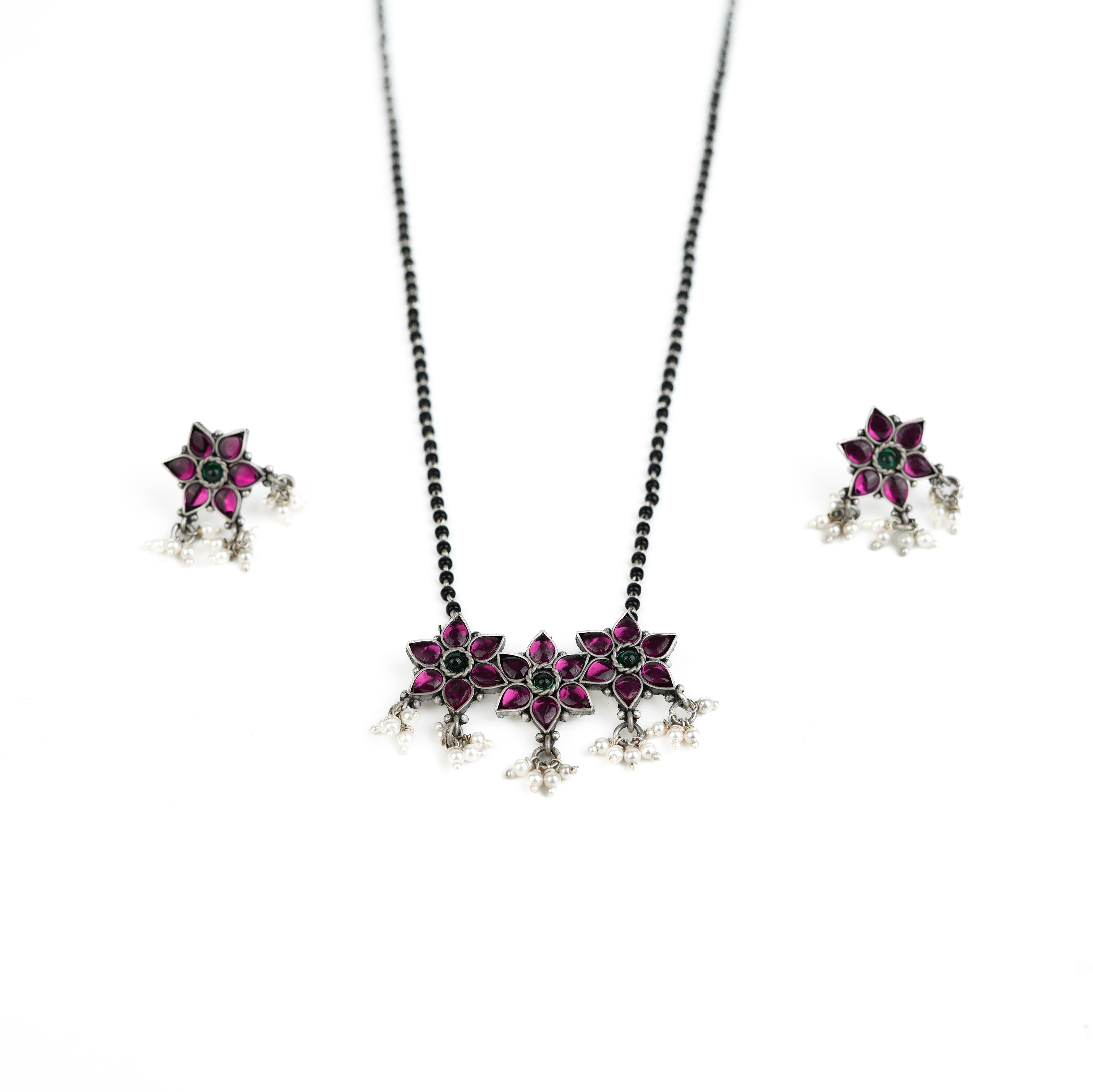 Bageecha Pink Nakshatra Mangalsutra Set