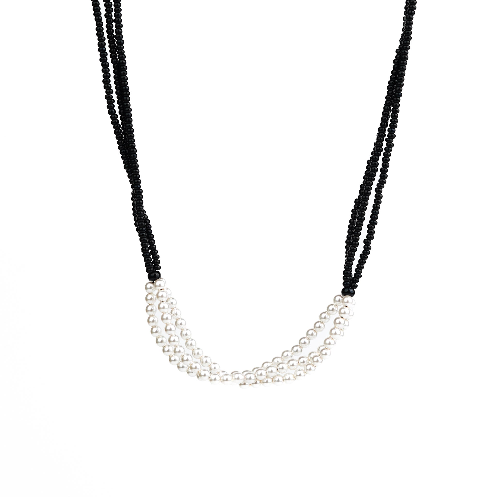White Pearl Bunch Mangalsutra