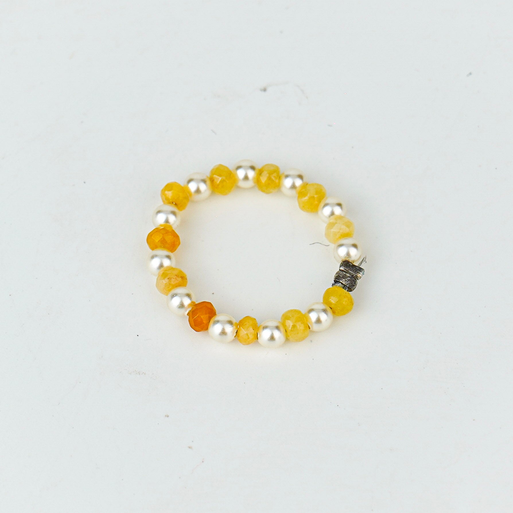 Agate and Pearls Ring