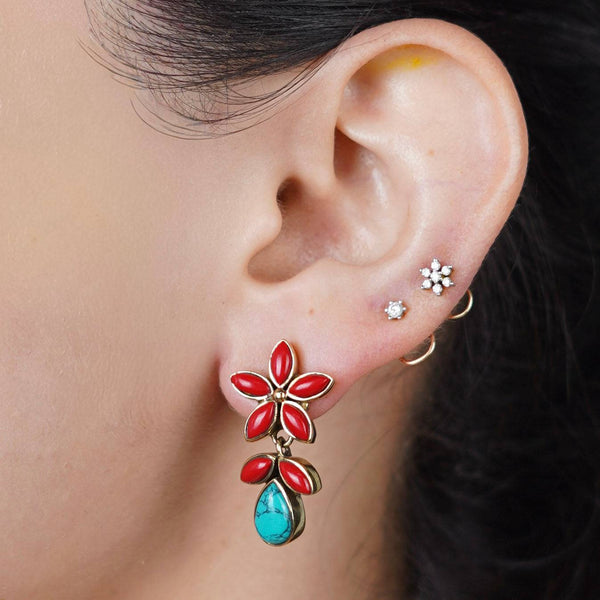 Brass Fashion Earrings