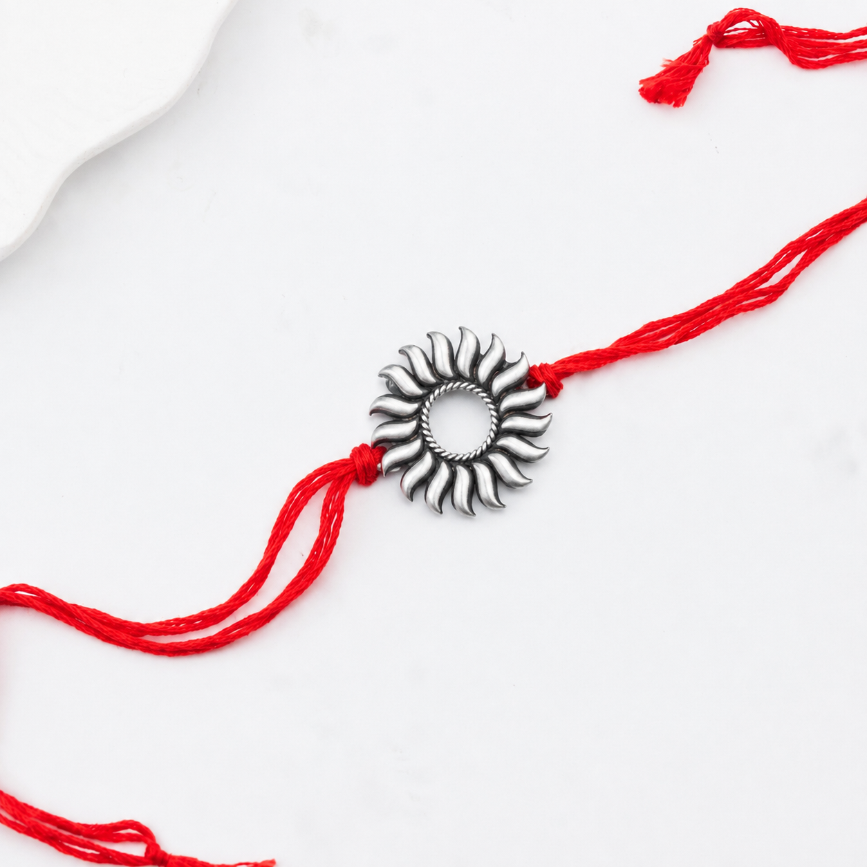 Silver Surya Rakhi/Pendant