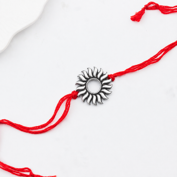 Silver Surya Rakhi/Pendant