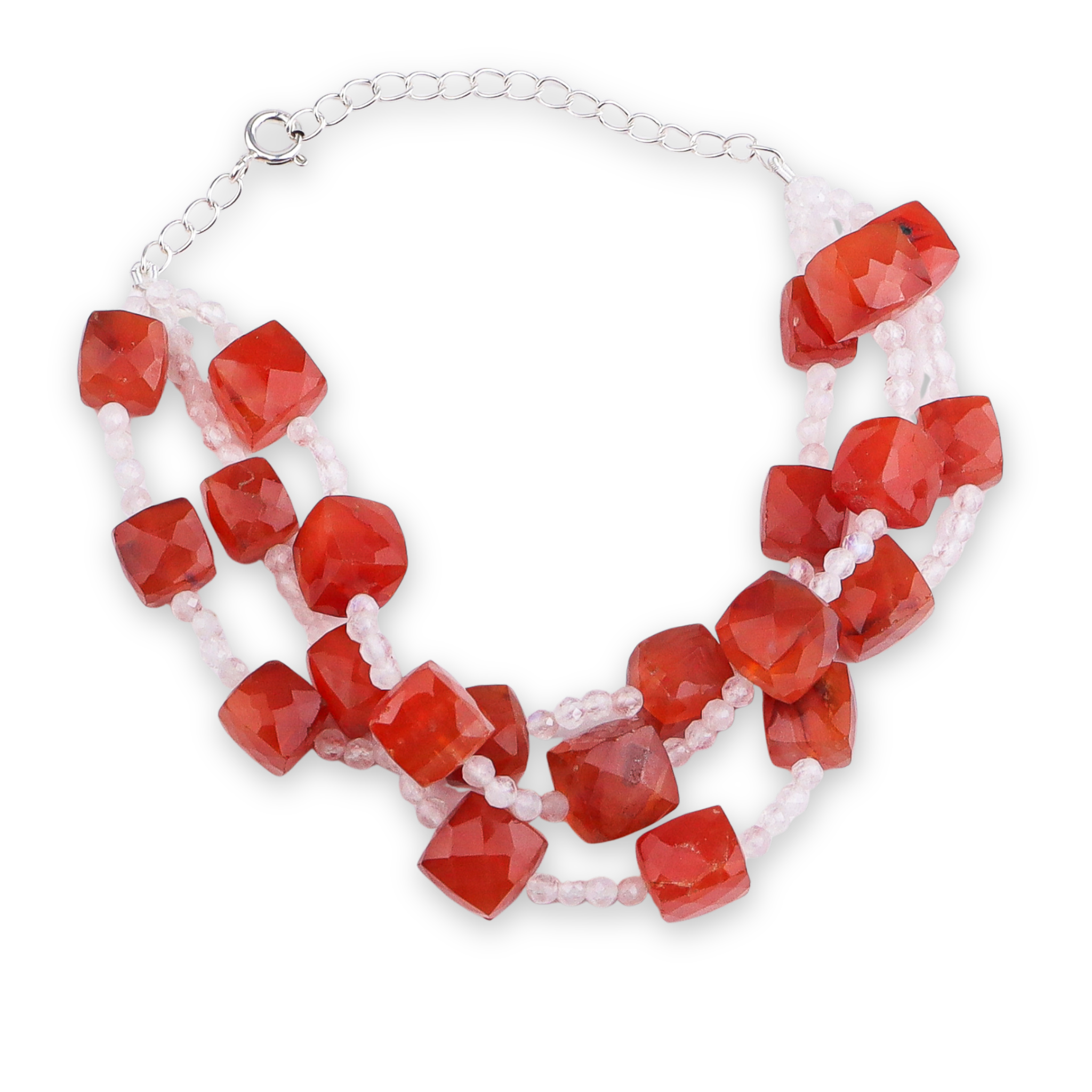 Carnelian & Moonstone Bracelet