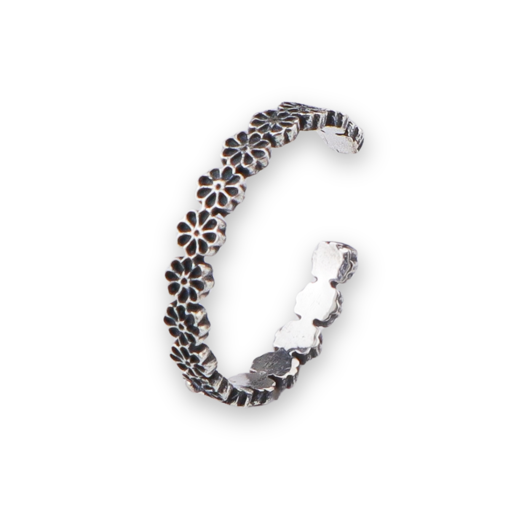 Flower Silver Ring