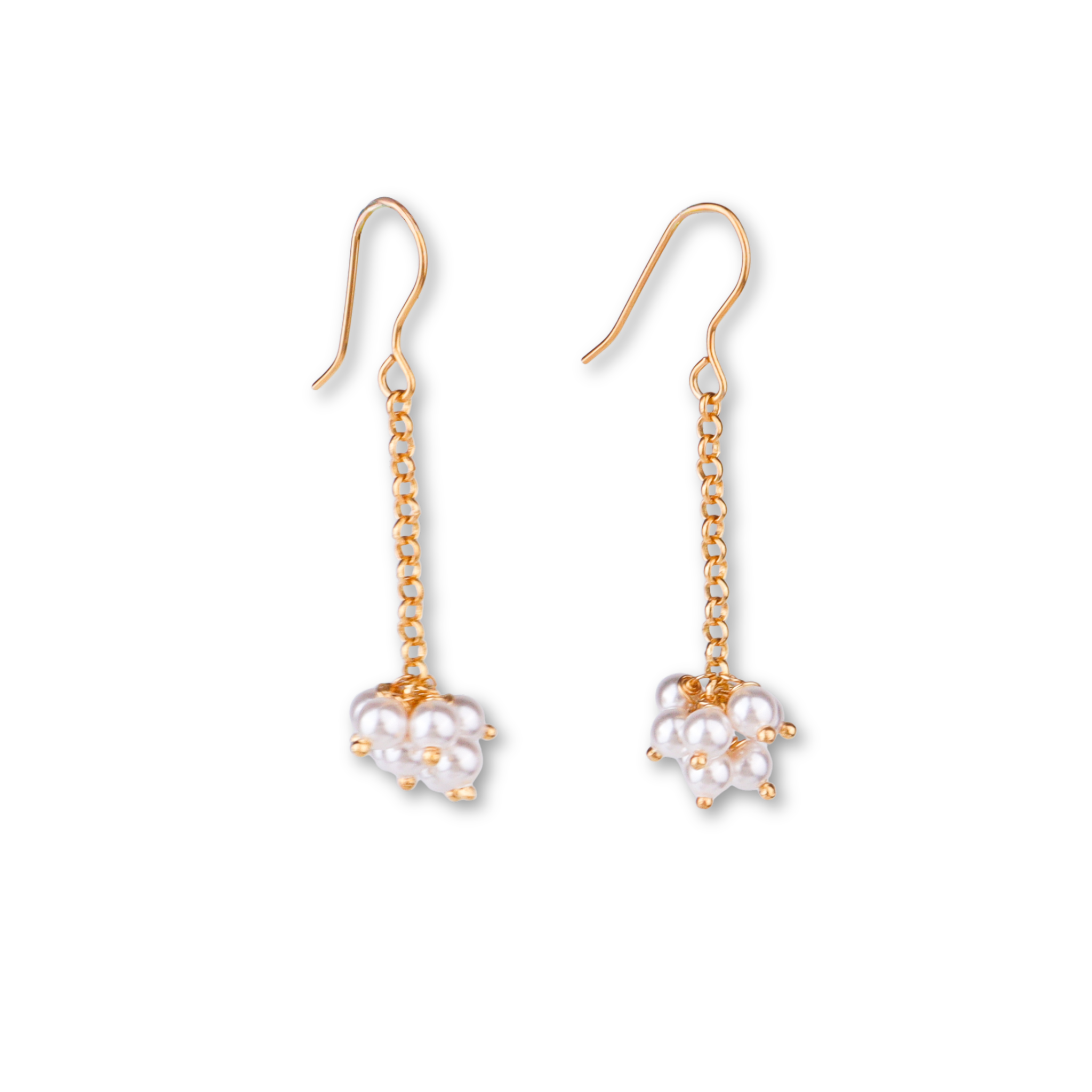 Pearl Bunch Earrings | 22K Gold-Plated | 92.5 Silver
