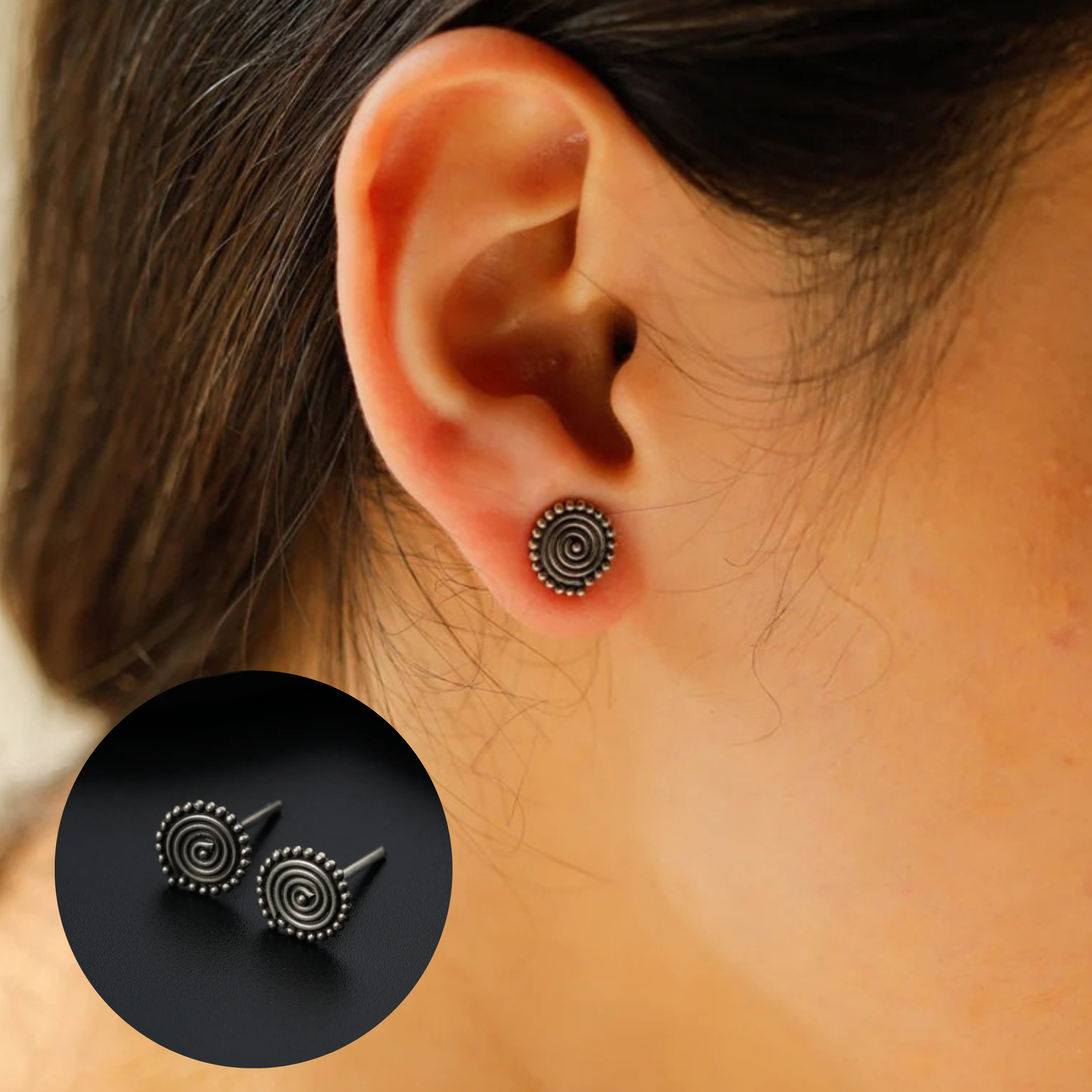 Spiral Rawa Ear Stud